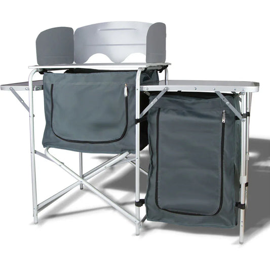 Single Pantry Storage Camping Kitchen Shelf Camp Cupboard Windshield Cook Table - Mekamart Australia