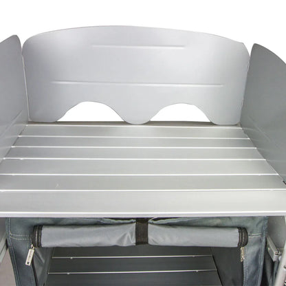 Single Pantry Storage Camping Kitchen Shelf Camp Cupboard Windshield Cook Table - Mekamart Australia