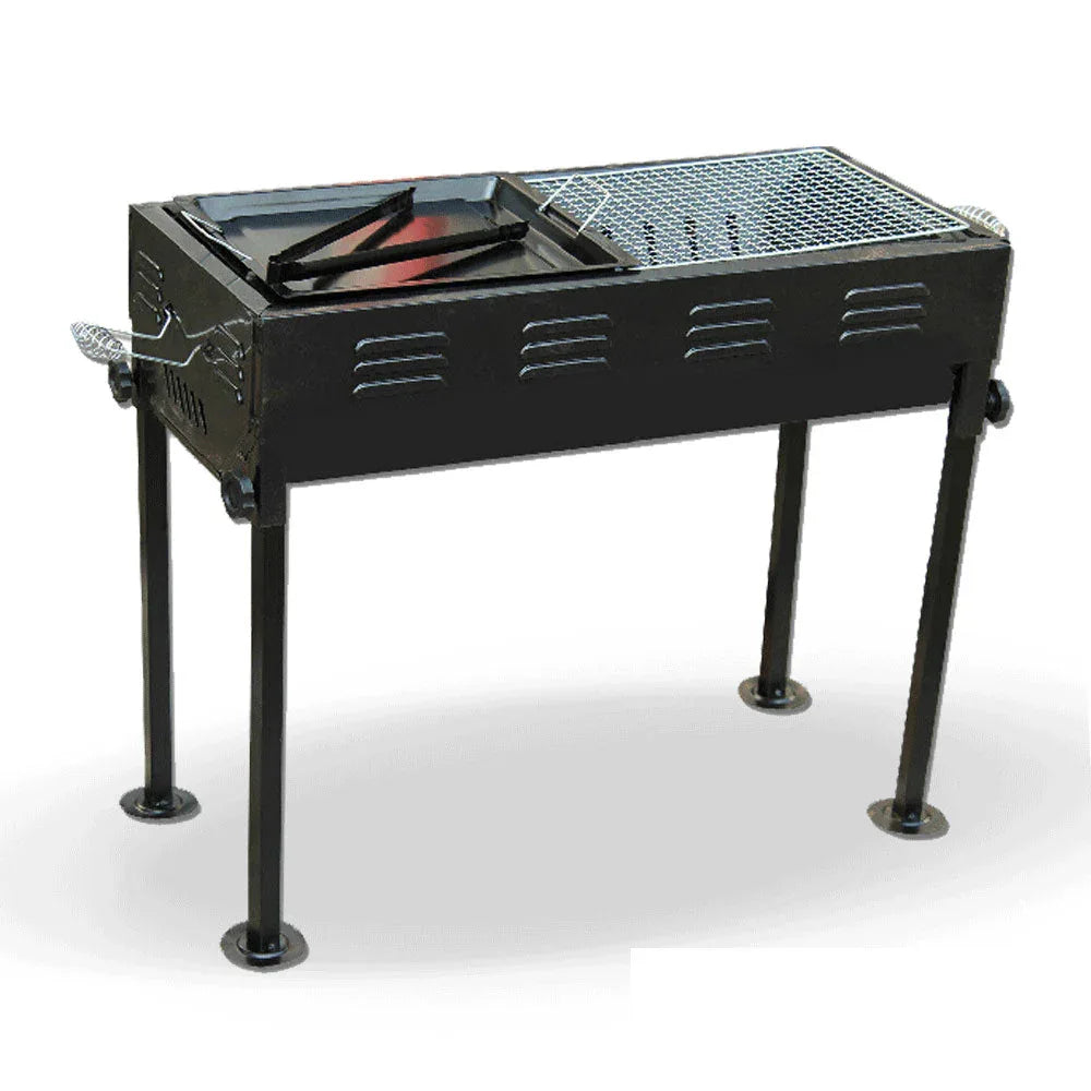 Portable Outdoor Mangal BBQ Grill Charcoal Shish Kebab Shashly Picnic Camping - Mekamart Australia