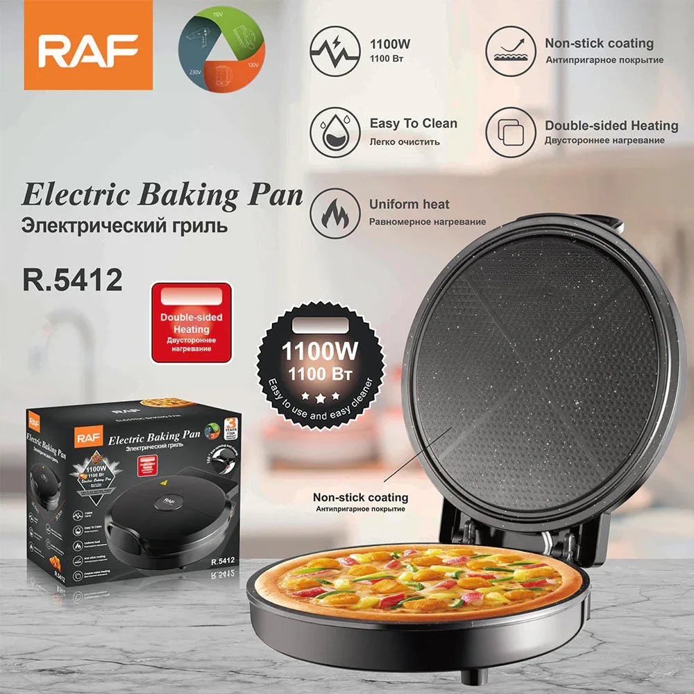 Electric Baking Pan, Pizza maker, Multi Purpose Roti maker, tortilla and crepe maker for every kitchen - Mekamart Australia