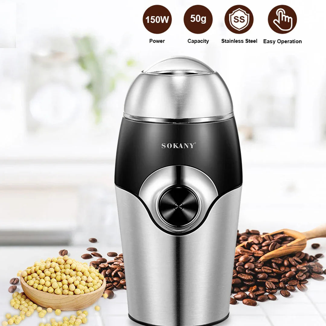 Sokany Electric Coffee Grinder Stainless Steel Blades - Mekamart Australia