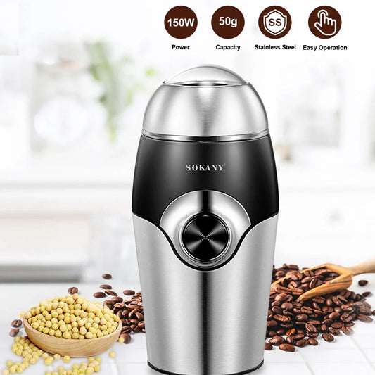 Sokany Electric Coffee Grinder Stainless Steel Blades - Mekamart Australia