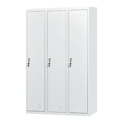 Three-Door Side by Side Office Gym Shed Storage Locker