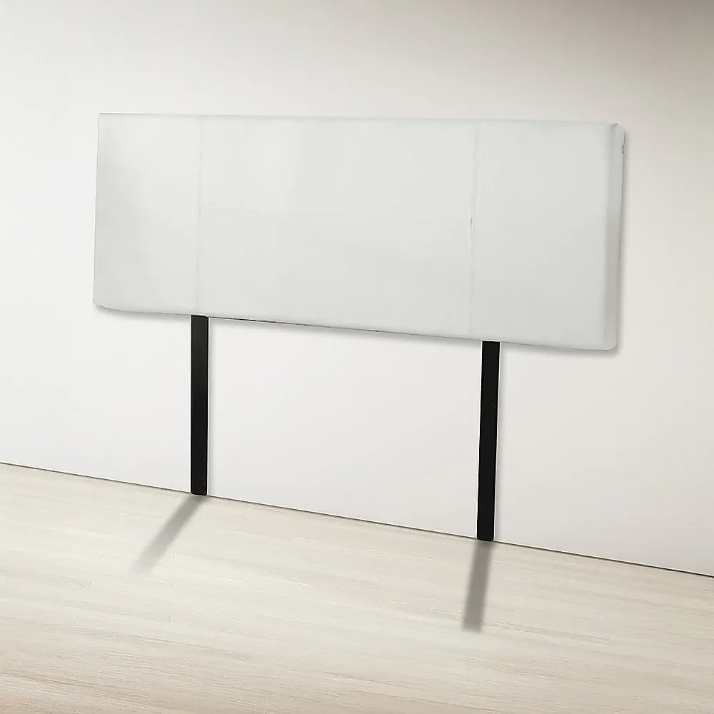 PU Leather Double Bed Headboard Bedhead - White