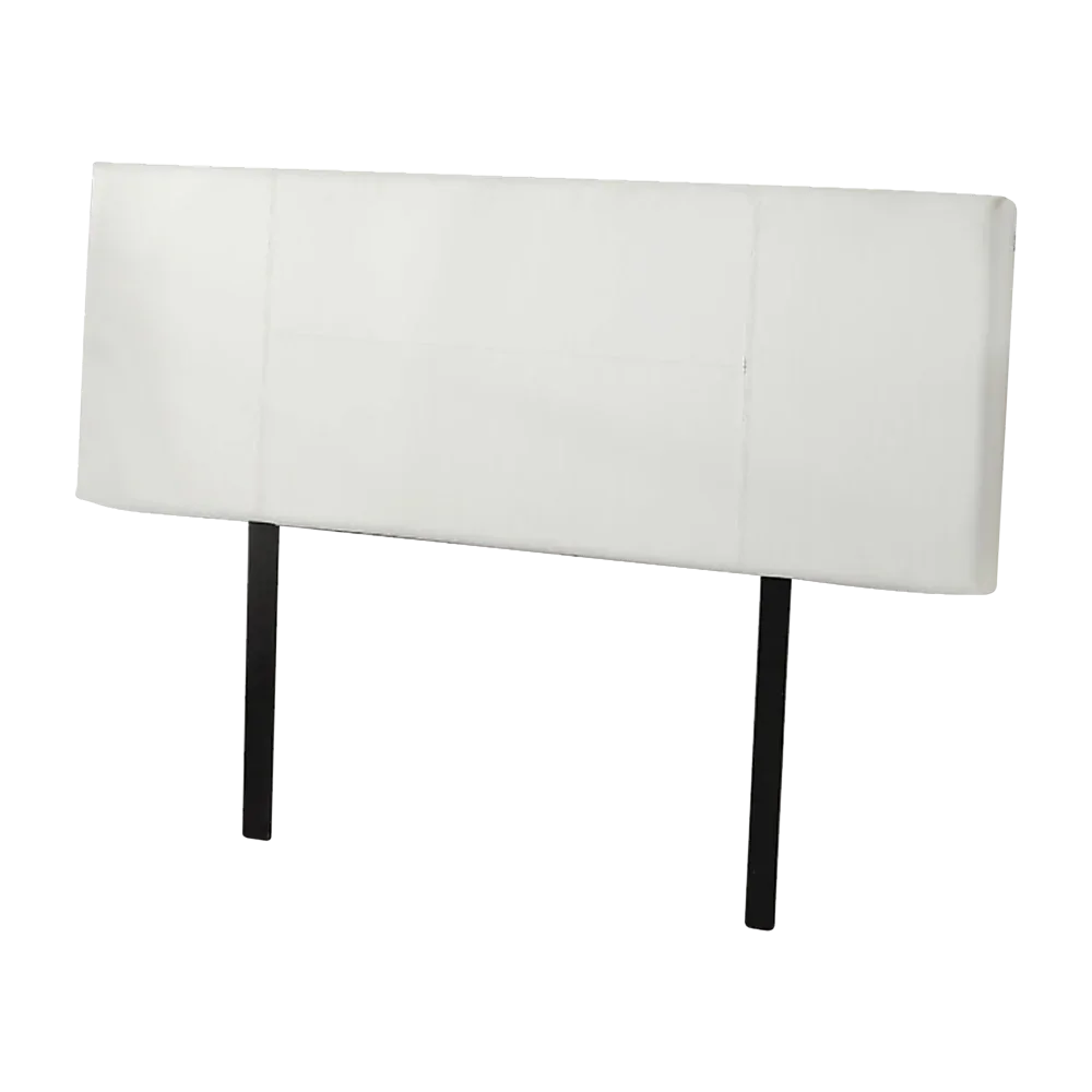 PU Leather Double Bed Headboard Bedhead - White