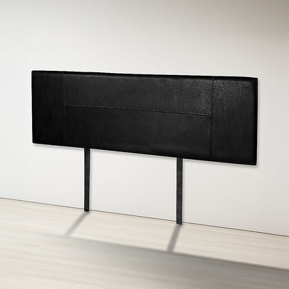 PU Leather Queen Bed Headboard Bedhead - Black