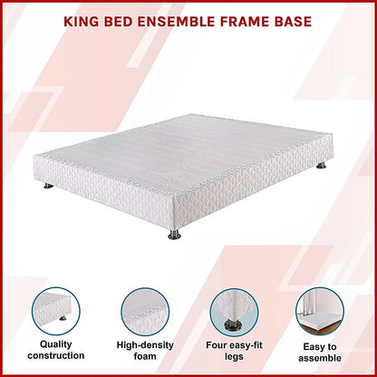 King Bed Ensemble Frame Base - Mekamart Australia