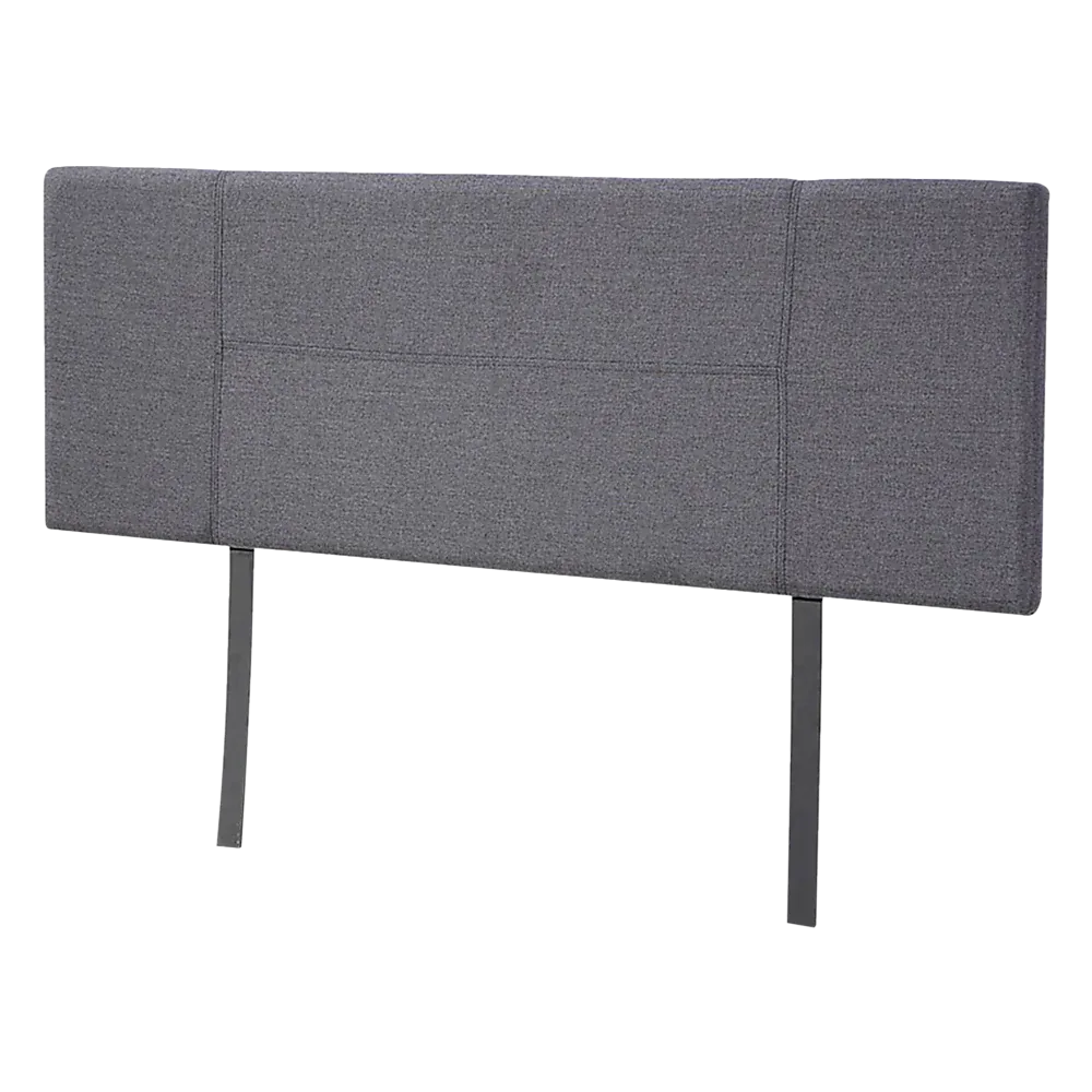 Linen Fabric Queen Bed Headboard Bedhead - Grey