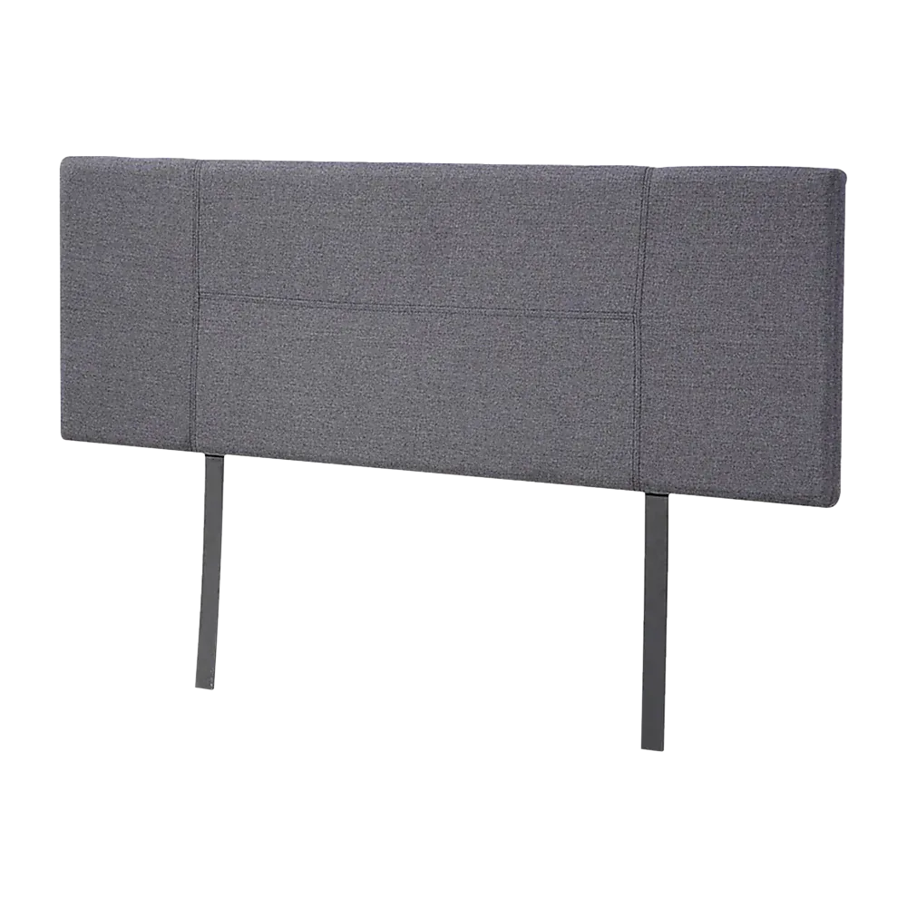 Linen Fabric Double Bed Headboard Bedhead - Grey