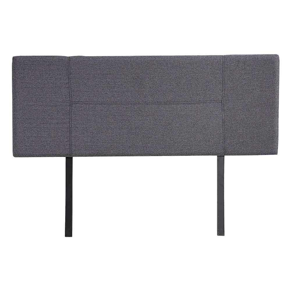 Linen Fabric Double Bed Headboard Bedhead - Grey