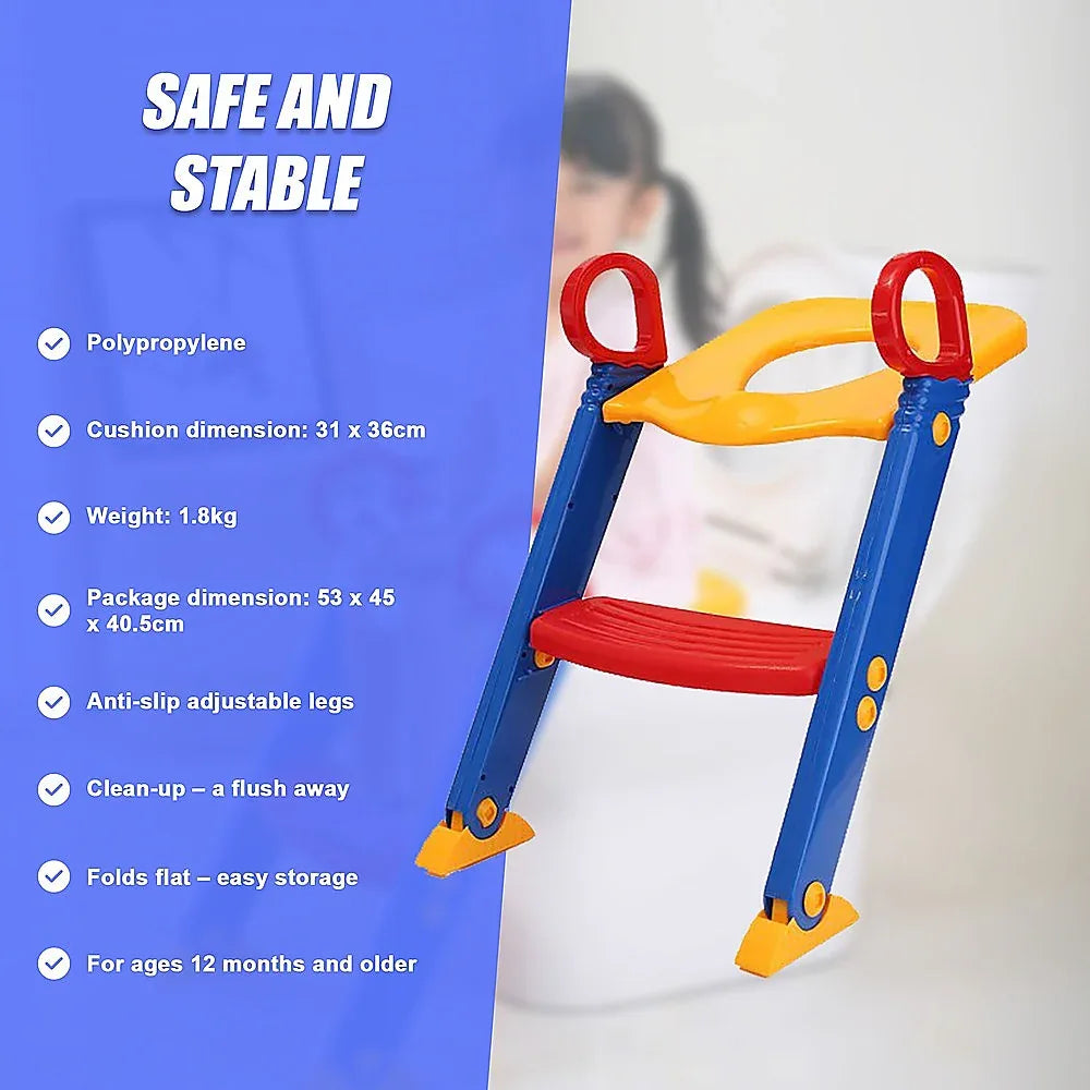 Kids Toilet Ladder Toddler Potty Training Seat