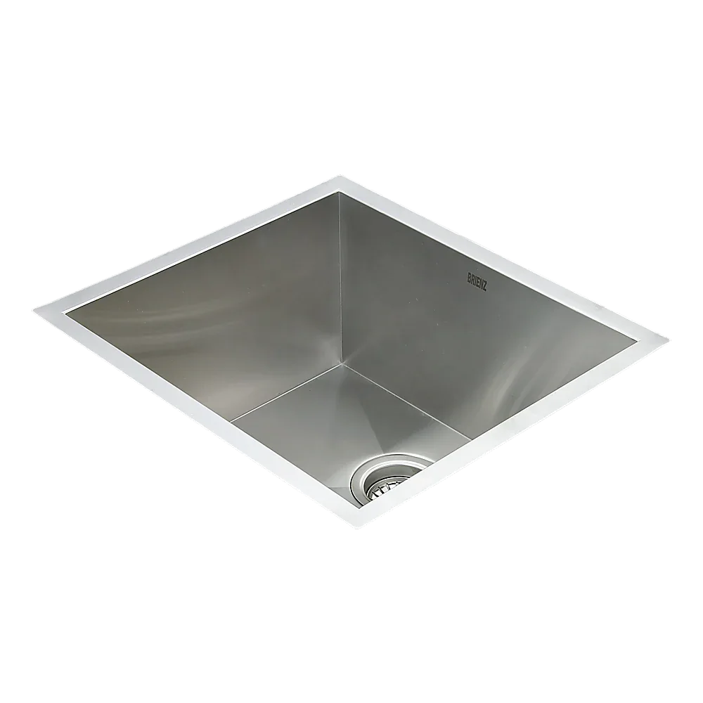 510x450mm Handmade Stainless Steel Undermount / Topmount Kitchen Laundry Sink with Waste - Mekamart Australia