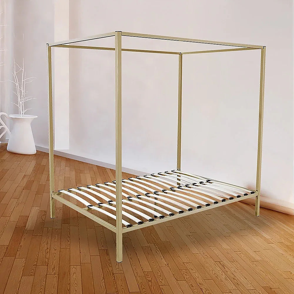 4 Four Poster Queen Bed Frame - Mekamart Australia