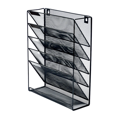 Wall Mount 6 Pocket Hanging File Sorter Organizer Folder Holder Rack Storage - Mekamart Australia