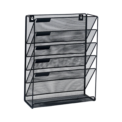 Wall Mount 6 Pocket Hanging File Sorter Organizer Folder Holder Rack Storage - Mekamart Australia