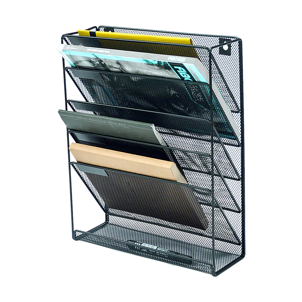 Wall Mount 6 Pocket Hanging File Sorter Organizer Folder Holder Rack Storage - Mekamart Australia