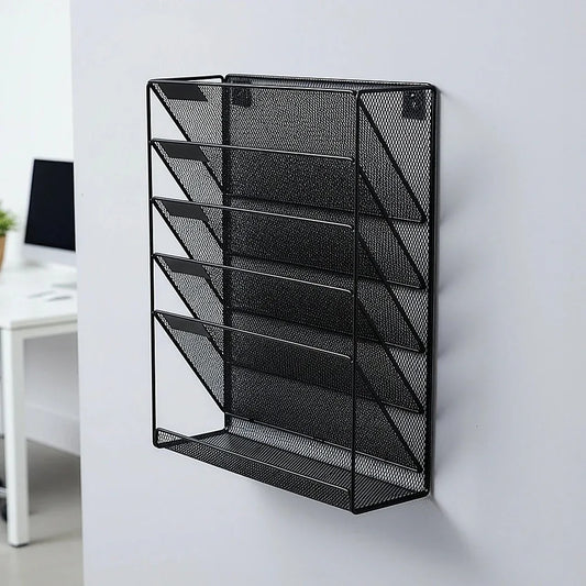Wall Mount 6 Pocket Hanging File Sorter Organizer Folder Holder Rack Storage - Mekamart Australia
