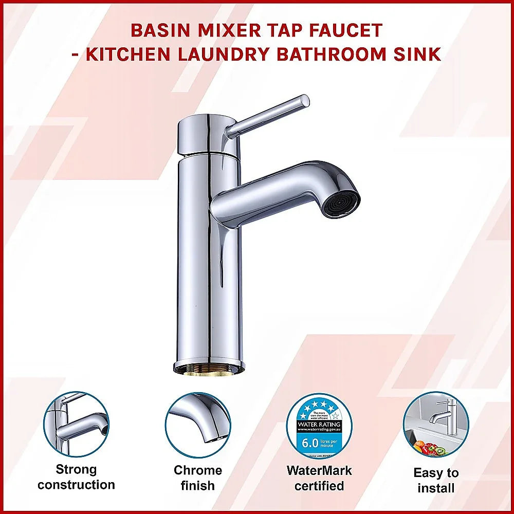 Basin Mixer Tap Faucet -Kitchen Laundry Bathroom Sink - Mekamart Australia