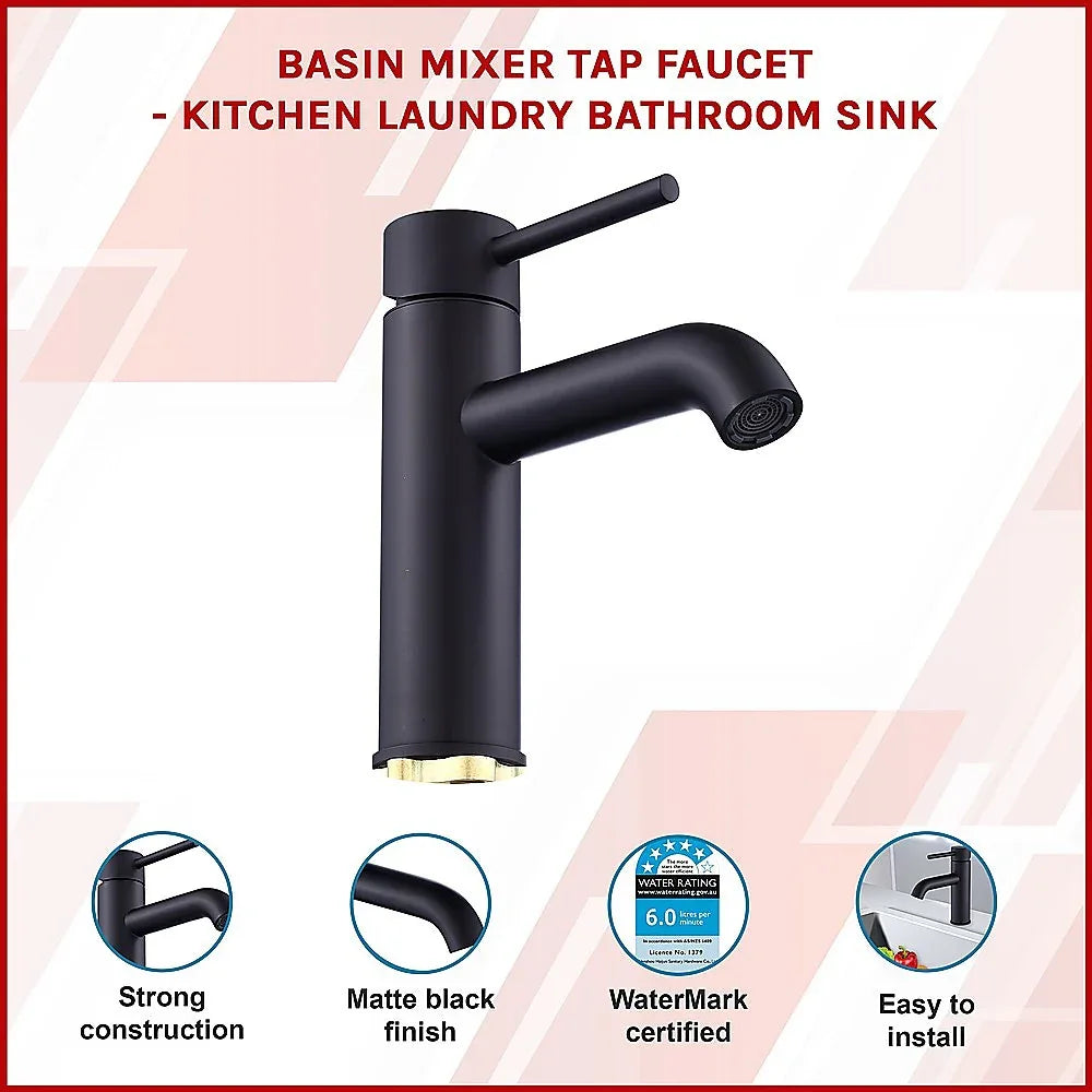 Basin Mixer Tap Faucet -Kitchen Laundry Bathroom Sink - Mekamart Australia