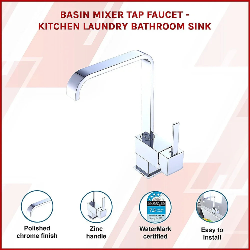 Basin Mixer Tap Faucet - Kitchen Laundry Bathroom Sink - Mekamart Australia