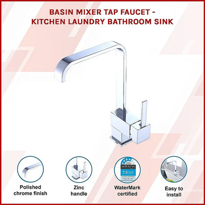 Basin Mixer Tap Faucet - Kitchen Laundry Bathroom Sink - Mekamart Australia