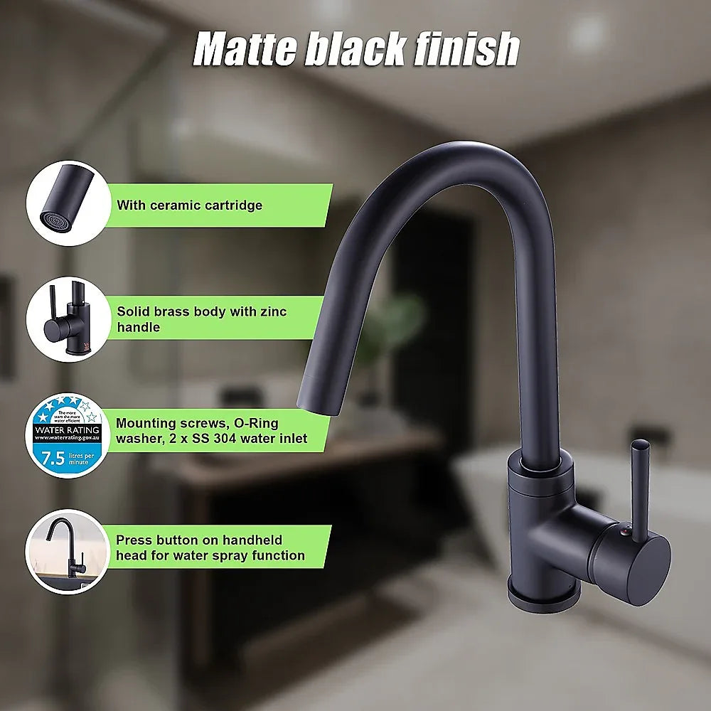 Kitchen Mixer Tap Faucet for Basin Laundry Sink - Mekamart Australia