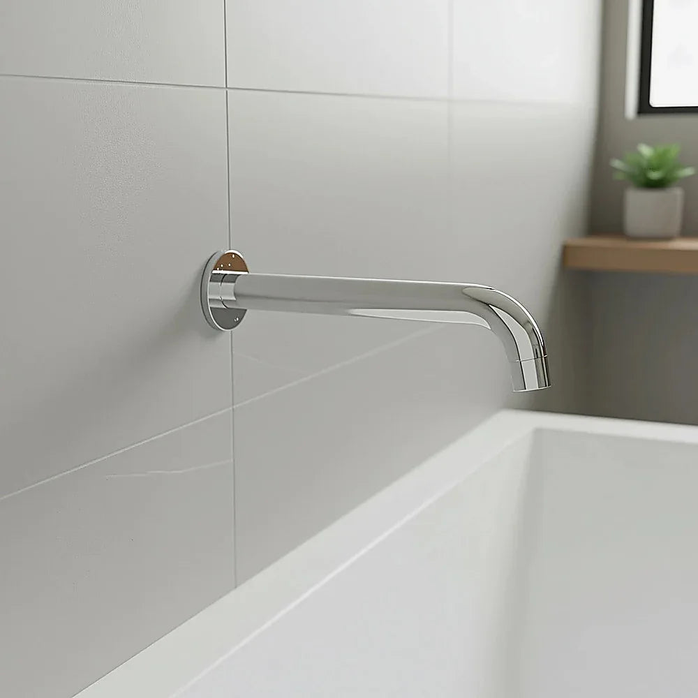 220mm Bath Spout in Polished Chrome Finish - Mekamart Australia