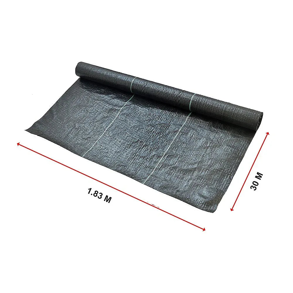 Heavy Duty Weed Control PP Woven Fabric Weed Mat Gardening Plant 1.83m x 30m - Mekamart Australia