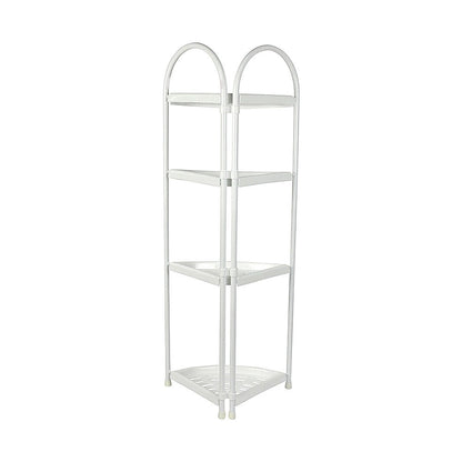 Shower Corner Shelf White Caddy Bathroom Shelves Organiser Bath Storage Rack 4