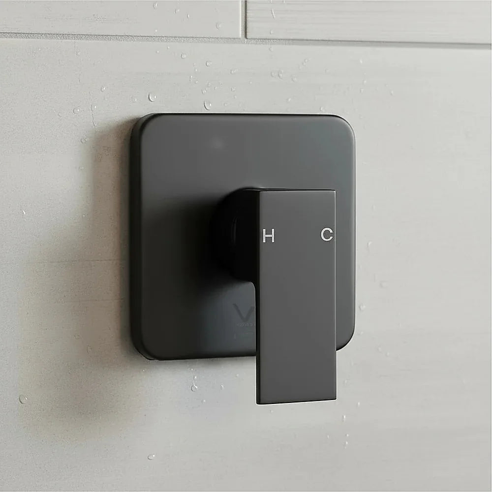Shower Bath Mixer Tap Bathroom WATERMARK Approved - Electroplated Matte Black - Mekamart Australia