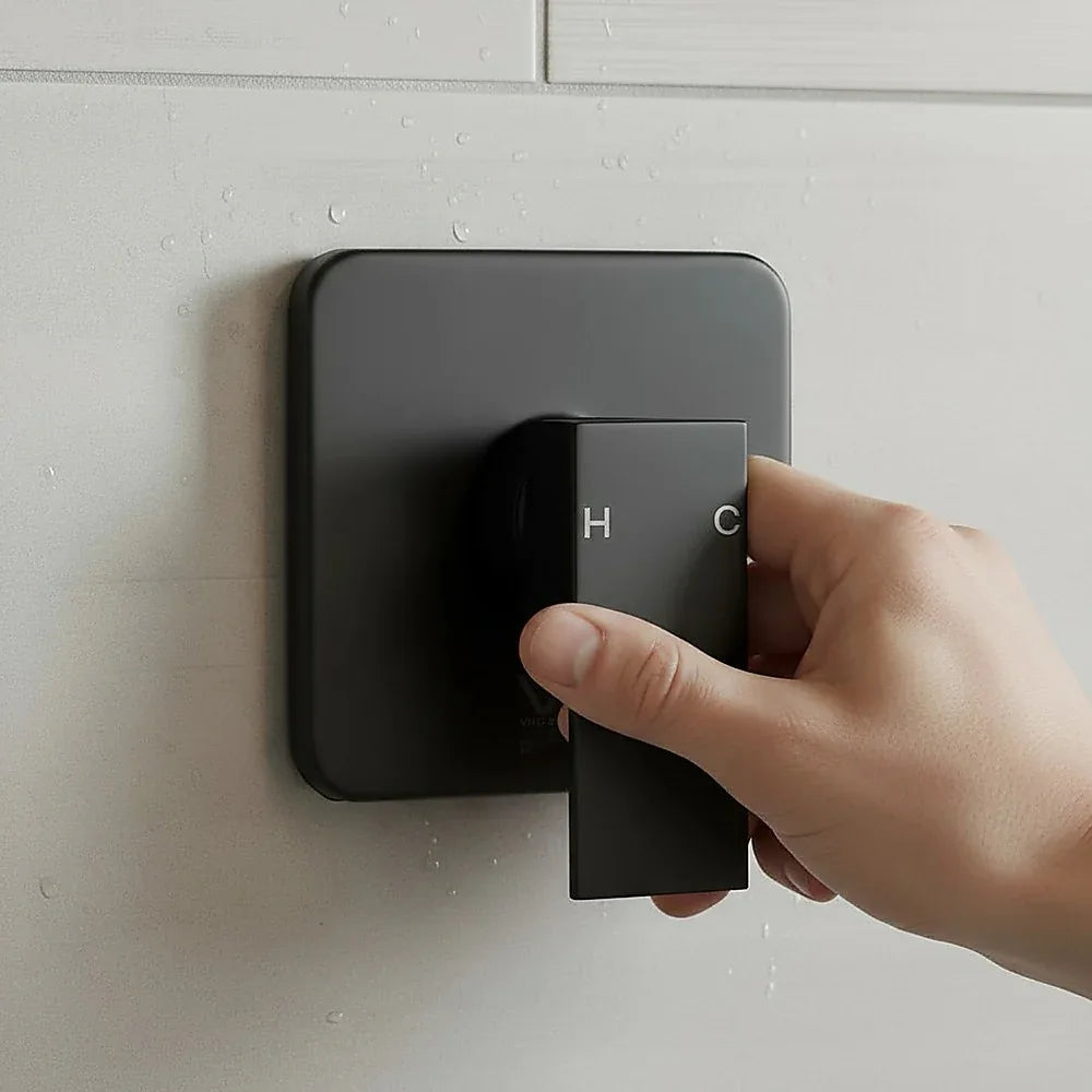 Shower Bath Mixer Tap Bathroom WATERMARK Approved - Electroplated Matte Black - Mekamart Australia