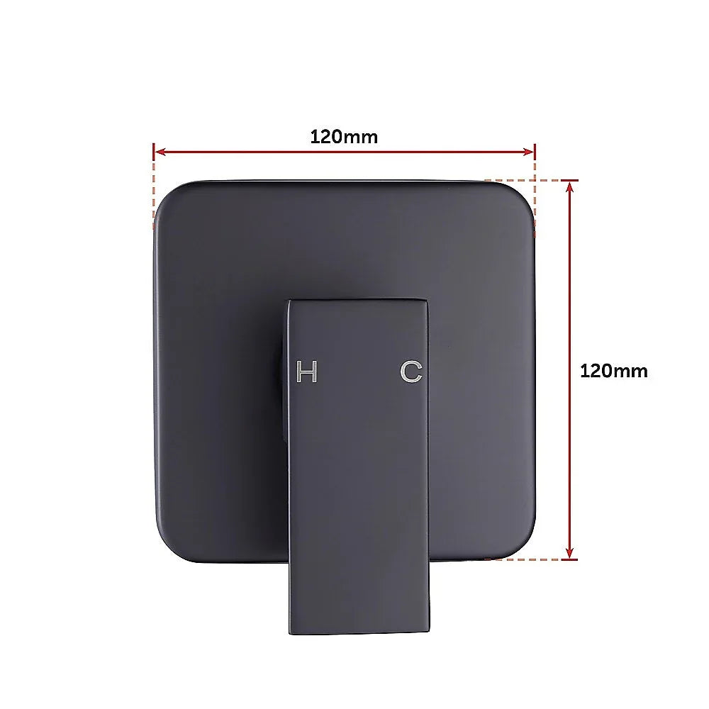 Shower Bath Mixer Tap Bathroom WATERMARK Approved - Electroplated Matte Black - Mekamart Australia