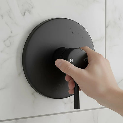 Shower Bath Mixer Tap Bathroom Electroplated Matte Black - Mekamart Australia