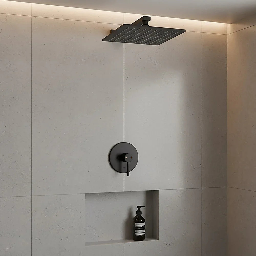 Shower Bath Mixer Tap Bathroom Electroplated Matte Black - Mekamart Australia