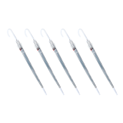 5x Clear Transparent Rain Walking Umbrella Parasol PVC Dome Wedding Party Favour