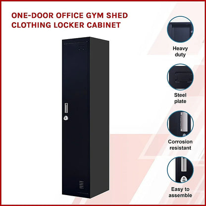 One-Door Office Gym Shed Clothing Locker Cabinet - Mekamart Australia