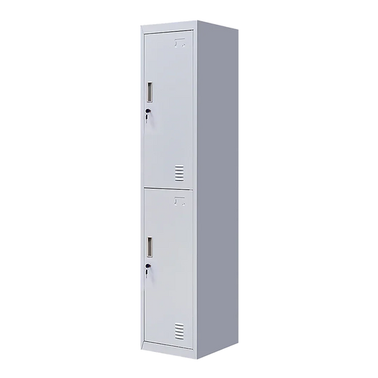 2-Door Vertical Locker for Office Gym Shed School Home Storage - Mekamart Australia