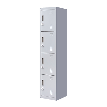 4-Door Vertical Locker for Office Gym Shed School Home Storage