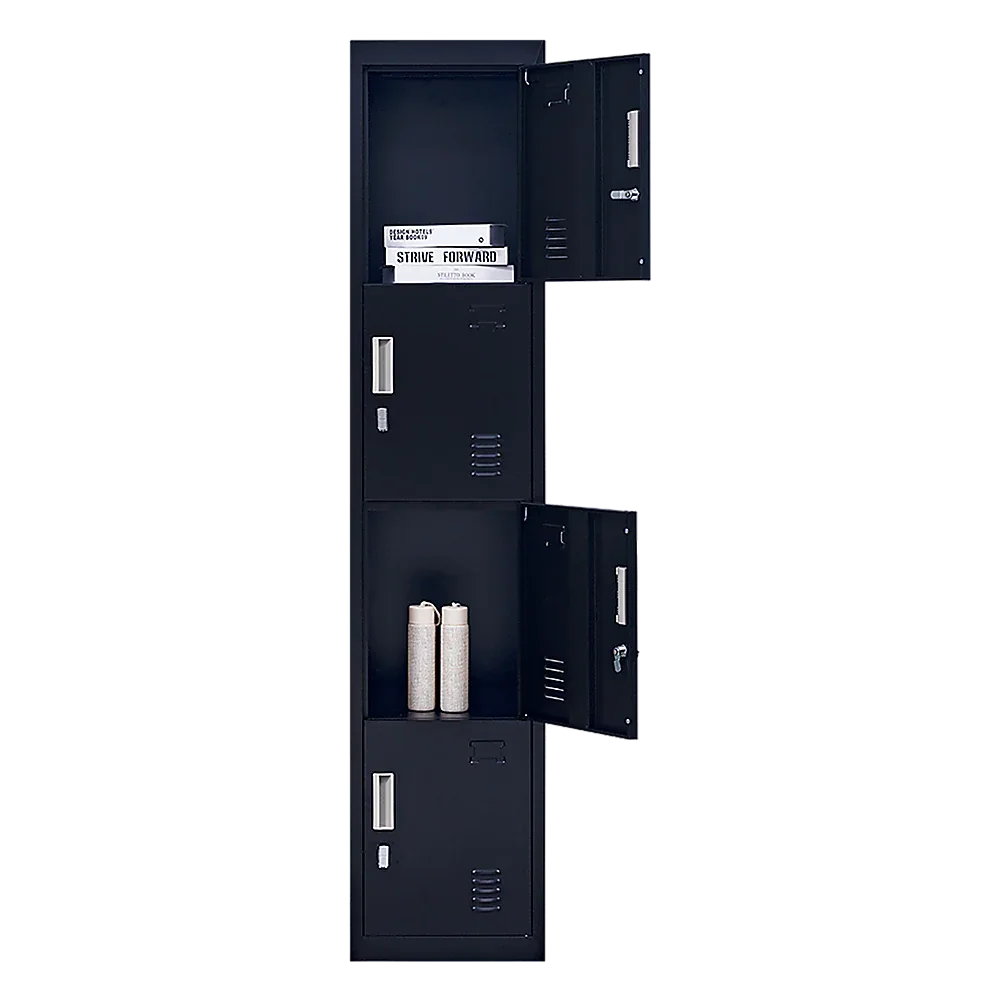 4-Door Vertical Locker for Office Gym Shed School Home Storage