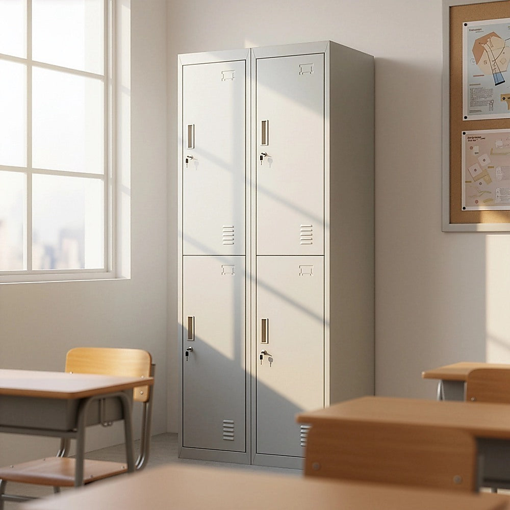 Four-Door Office Gym Shed Storage Locker