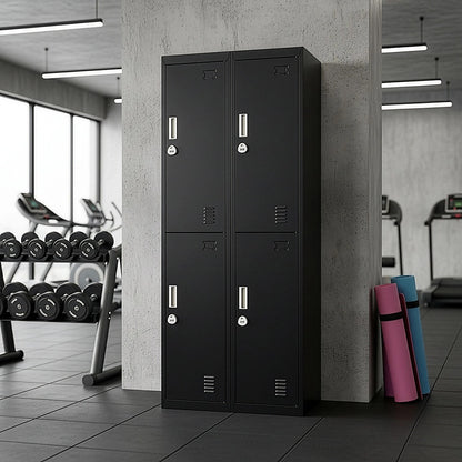 Four-Door Office Gym Shed Storage Locker