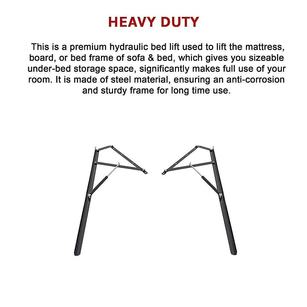 60" Bed Lift Hydraulic Mechanisms Kits For Space Saving Bed or Sofa Bed - Mekamart Australia