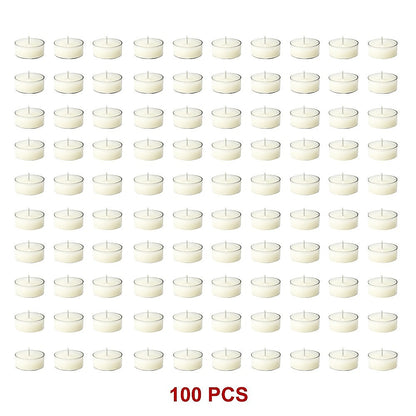 Bulk Buy Unscented SOY WAX Tealights, Soy Wax Tealight Candles - (100pc per set)