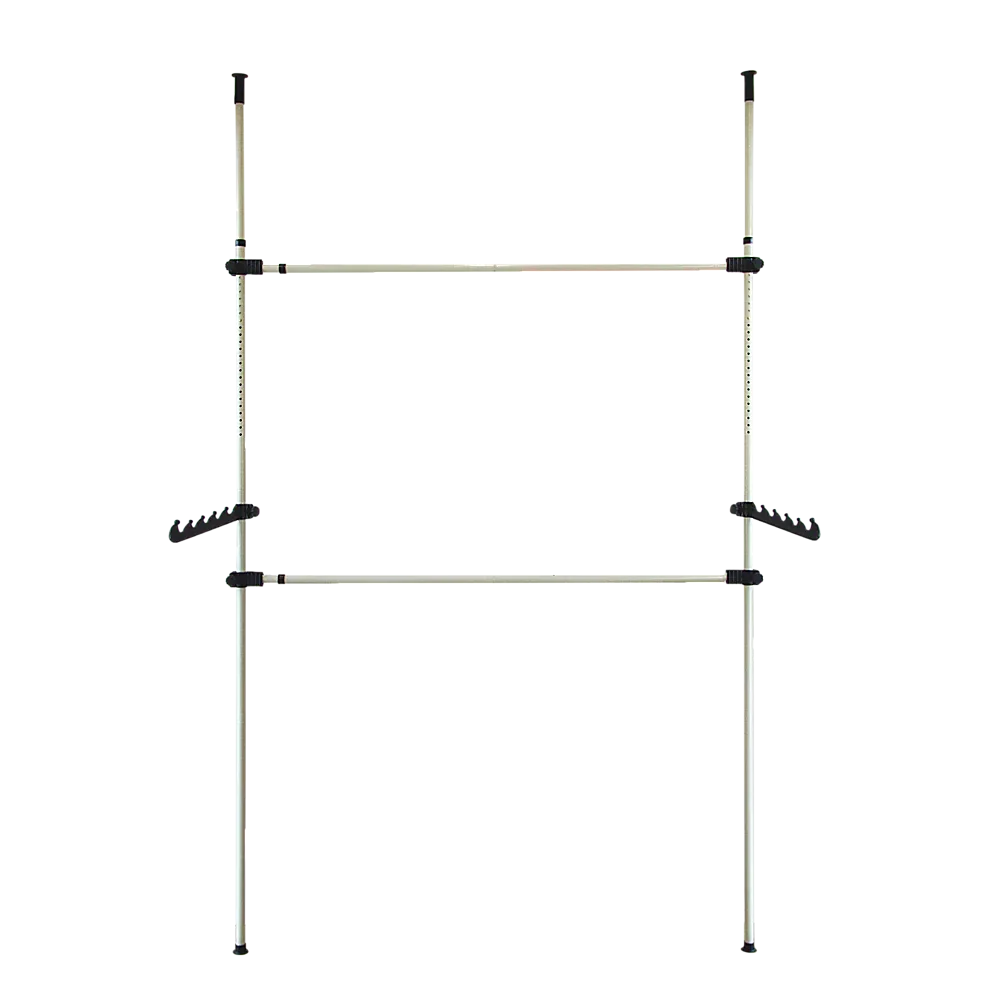 Heavy Duty Adjust Clothes Rail Storage Garment Shelf Hanging Display Stand Rack