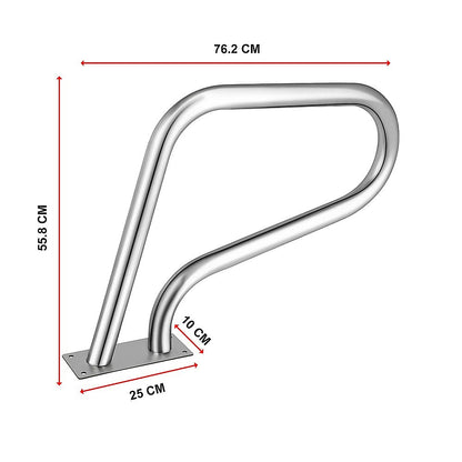 Swimming Pool Hand Rail Step Grab Rail 76.2x55.8cm with Drill Bit