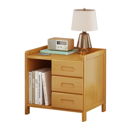 Bamboo Bedside Table Nightstand Storage Bedroom Sofa Side Stand - Mekamart Australia