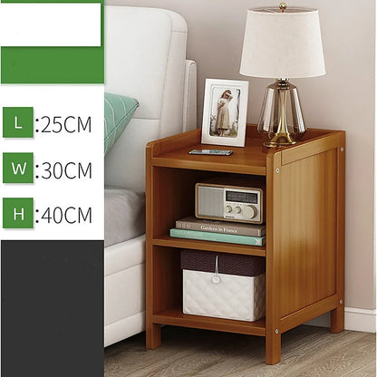 Bamboo Bedside Table Nightstand Storage Bedroom Sofa Side Stand - Mekamart Australia