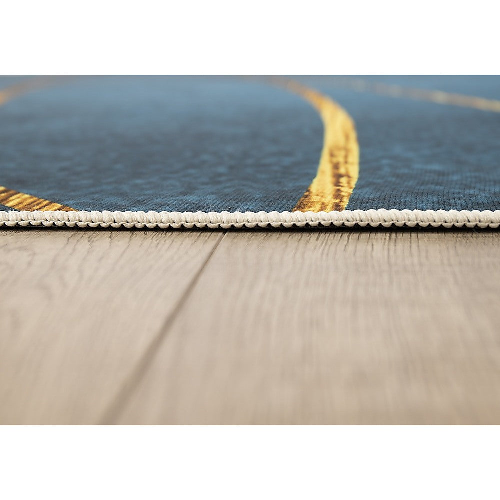 200x300cm Large Floor Teal Blue Rug – Modern Area Carpet for Bedroom & Lounge