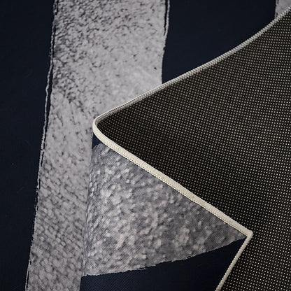 200x300cm Large Floor Blue Chevron Stripes Rug – Modern Area Carpet for Bedroom & Lounge