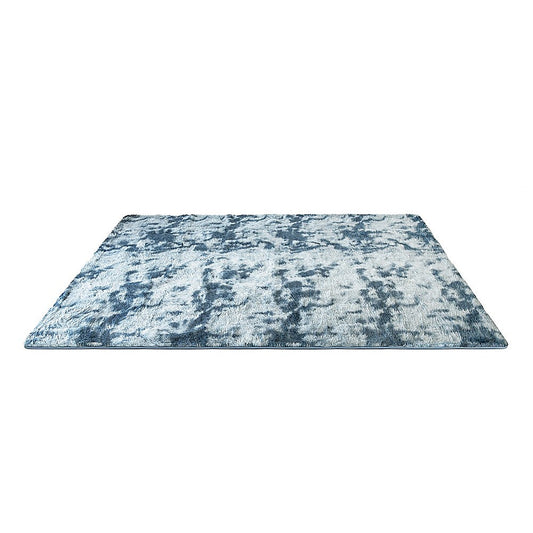 200x300cm Large Floor Soft Blue Fluffy Rug – Modern Area Carpet for Bedroom & Lounge